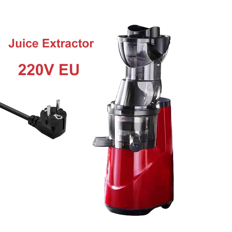 220V Automatic Juice Extractor Home Slag  Separation Ginger Fruit Vegetable Juice Extractor Multifunctional Fruit Slow Juicer
