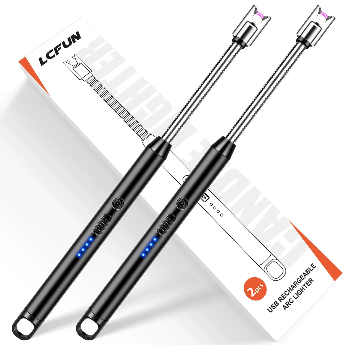 Home Kitchen Gas Stove Candles Outdoor BBQ Igniter, Rechargeable USB Windproof Lighter Smoking Accessories, Lighters Smoking