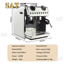 oo-Espresso Coffee Maker 20Bar Double Boilers Dual Pumps Italian Coffee Machine Automatic Coffee Machine With Grinder