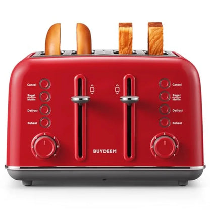 DT620 Toaster Extra Wide Slots Retro with High Lift Lever Bagel and Muffin Function Removal Crumb Tray 7-Shade Settings
