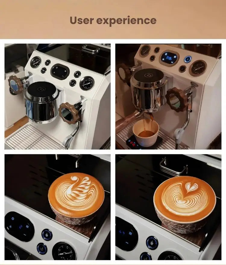 STLF 9Bar Italian Pump Commercial Coffee Machine Stainless Steel Boiler PID Temperature Control System 58mm Extraction