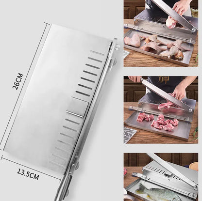 Commercial Frozen Meat Slicer Bone Cutting Tool Stainless Steel Minced Lamb Bone Meat Cutter Chicken Duck Fish Cutting
