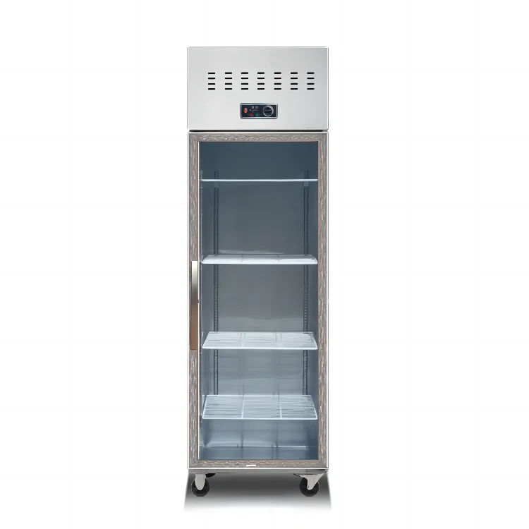 2025 Commercial 4-Door Stainless Steel Refrigerator - Single Temperature Zone, Heavy Duty for Restaurants & Retail Shops