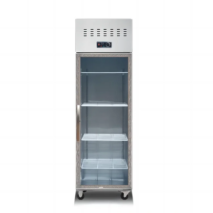 2025 Commercial 4-Door Stainless Steel Refrigerator - Single Temperature Zone, Heavy Duty for Restaurants & Retail Shops