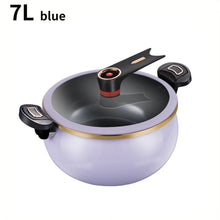 1 Piece of Fat Daddy Micro Pressure Cooker, 7L Large Capacity, 26cm, Suitable for Home Use, Multi-Functional Non-Stick Pot for Stewing and Cooking Soup, Compatible with Induction Cookers and Gas Stoves
