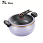 1 Piece of Fat Daddy Micro Pressure Cooker, 7L Large Capacity, 26cm, Suitable for Home Use, Multi-Functional Non-Stick Pot for Stewing and Cooking Soup, Compatible with Induction Cookers and Gas Stoves