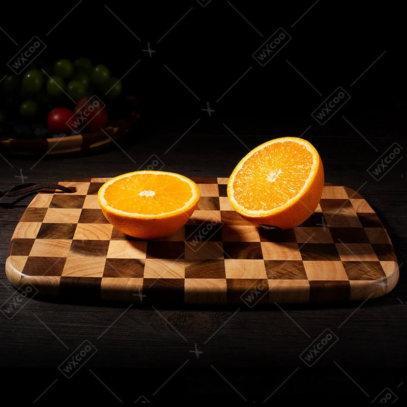 WXCOO Cutting Board Solid Wood Household Tray Mosaic Cutting Boards Wooden Cutting Board Mosaic Chopping Blocks Kitchenware