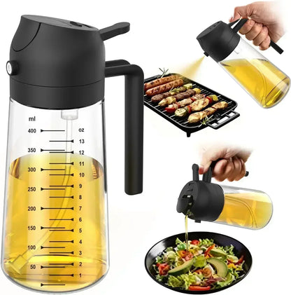 16 oz / 470 ml Oil Spray Bottle BBQ Cooking Olive Oil Sprayer Plastic Baking Oil Spray Empty Bottle Vinegar Bottle Or Oil brush