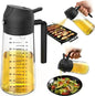 16 oz / 470 ml Oil Spray Bottle BBQ Cooking Olive Oil Sprayer Plastic Baking Oil Spray Empty Bottle Vinegar Bottle Or Oil brush
