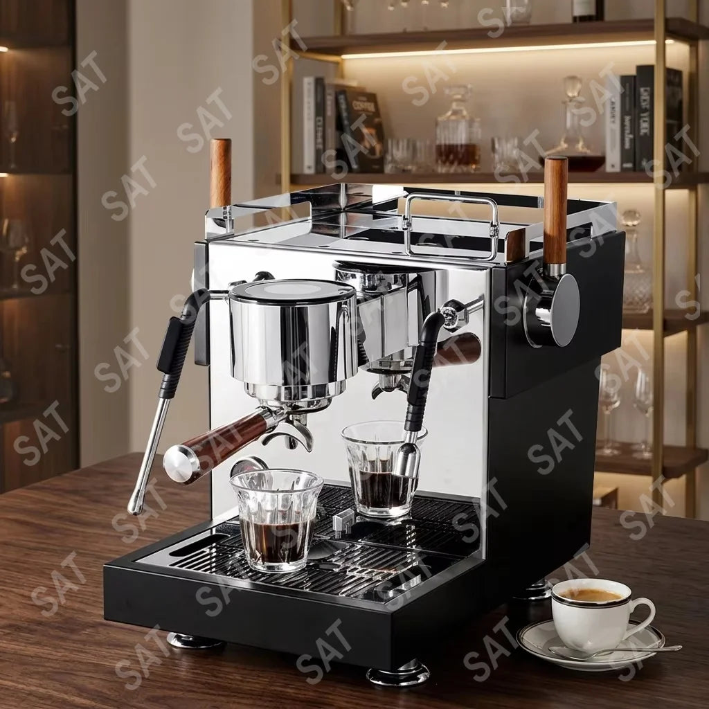 -For MC-11T Electric Stainless Steel Semi-Automatic Cappuccino Espresso Coffee Maker 12 Bar Pressure Hotel RV Outdoor Household*
