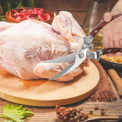 Stainless Steel Chicken Bone Scissors Household Powerful Multifunction Shear Chicken Bone Seafood Kitchen Tool Scissors