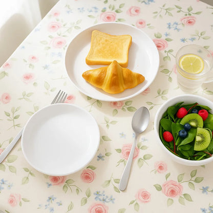 16 PCS Wheat Straw Dinnerware Set, Unbreakable Plates Bowls Cups for 4, Lightweight Microwave & Dishwasher Safe Tableware