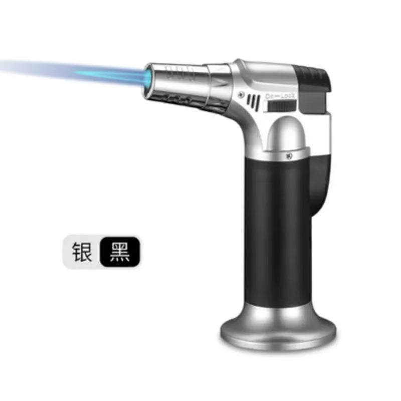 HONEST Gas Jet Butane Cigar Lighter Windproof Kitchen BBQ Metal Jewelry Welding Torch for Outdoor Camping