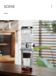 MHW-3BOMBER Iced Coffee Maker 400ml Cold Brewer Portable Cold Brewing Coffee Kettle Glass Coffee Pitcher Summer Camping Tools