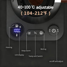 1200W/0.9L Gooseneck Electric Kettle LCD Display Pour Over Kettle for Coffee Tea,Intelligent Temperature Control,Quick Heating