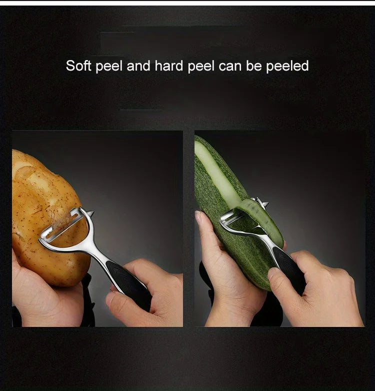 1pc, Fruit Peeler, Vegetable Peeler, Creative Peeler,Metal Peeler,Potato Peeler,Kitchen Peeler,Melon Planer,Reusable Pear Peeler