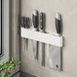 Wall-Mounted Kitchen Knife Holder No Punching Stainless Steel Storage Rack for Home Use 304 Steel Knife Insertion Rack