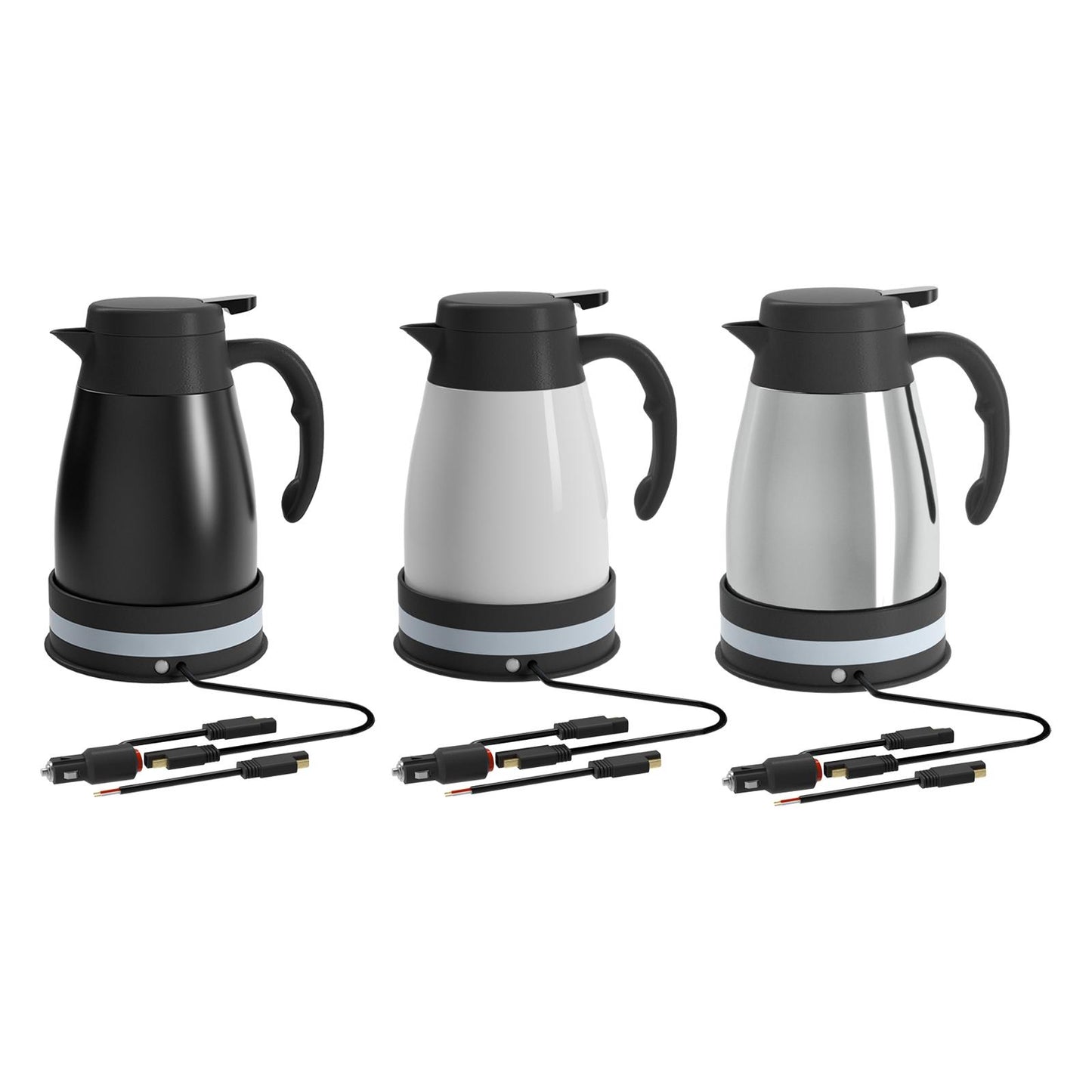 Car Electric Kettle DC 24V Auto Shut Off Automotive Accessories with Cigarette Lighter Heating Kettle for Outdoor Camping