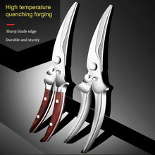 1PC，Multi-Functional Kitchen Scissors Chicken Bone Scissors Non-Slip Handle Chicken Wings Fish BBQ Scissors Kitchen Stuff
