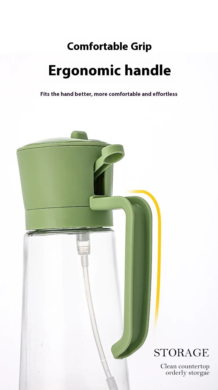 2 in 1 Oil Dispenser and Oil Sprayer Bottle Spray and Pour Olive Oils Sprayer Mister Cooking Olive Dispensers Bottle for Kitchen
