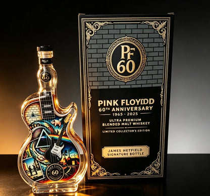 Artistic Guitar Shaped Whiskey Decanter Hand-Finished Glass Liquor Dispenser Decorative Barware Unique Gift for Whiskey Lovers