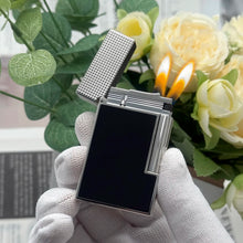 Gas Flame Lighter Metal Glossy Vs Matte Lacquer Cigar Accessories Smoking Cigarette Tools Includes Nozzle Adapter