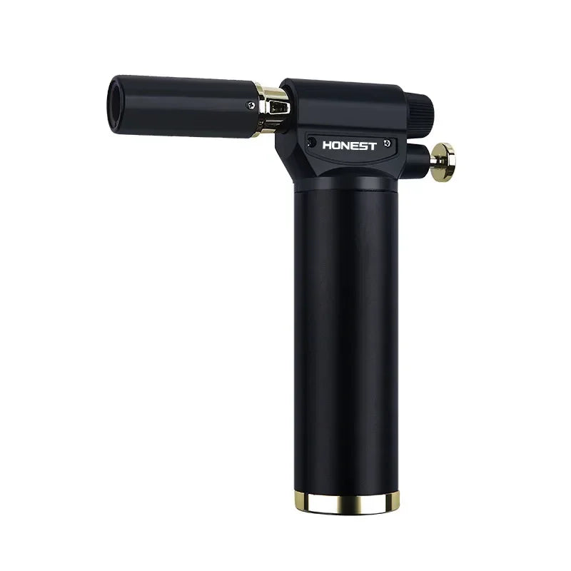 HONEST Cigar Welding Gun Lighter Metal Windproof Multi Functional Outdoor Barbecue Kitchen Turbine Torch Butane Gas Lighter