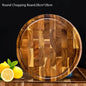 WXCOO Round Acacia Wood Resin Chopping Board Kitchen Cutting Board for Steak Snacks Fruit Board Food-Safe Cutting Board Thicken
