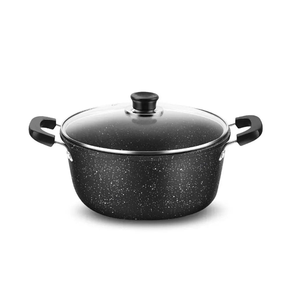 Maifan Stone Soup Pot Universal Two Ears Non-stick Kitchen Cooking with Lid Household Saucepan Stock Gas Induction Cooker