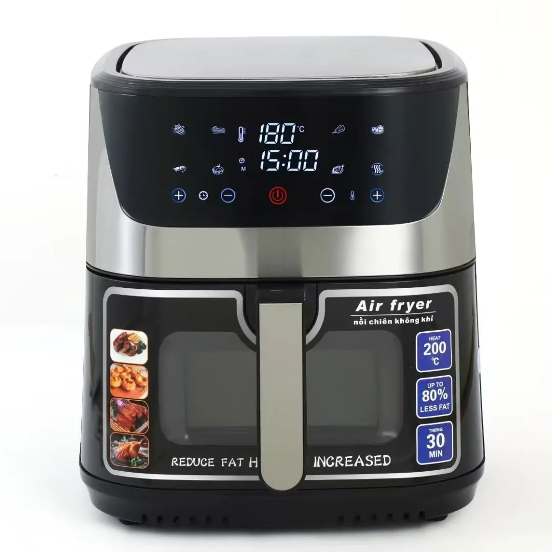 Large-Capacity Air Fryer Home Use Smart New Touchscreen Electric Fryer French Fry Maker Electric Oven