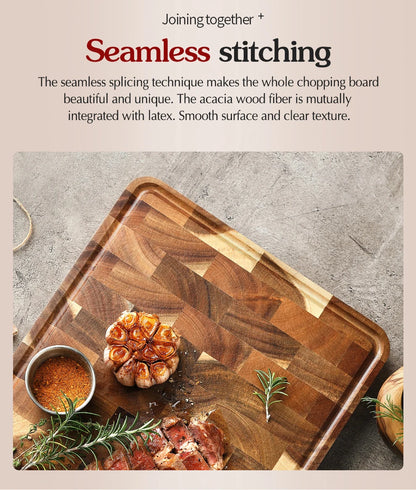 XINZUO Acacia Wood Cutting Board Cut Bread Fruit Meat Quality Kitchen Wooden Chopping Blocks Non-slip Kitchen Tools