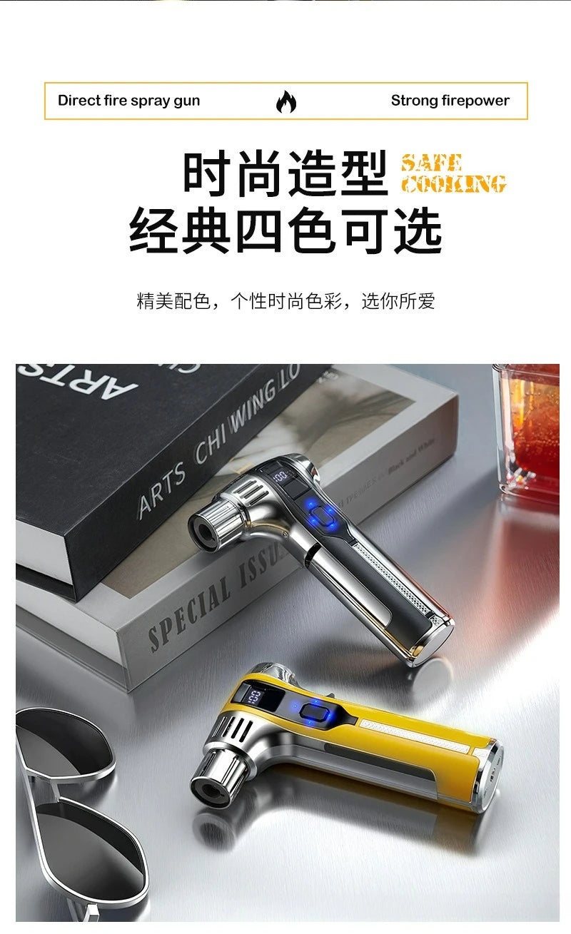 Outdoor Camping BBQ Electronic Lighter Point Moxibustion Special High Temperature Strong Continuation Kitchen Jet Gun