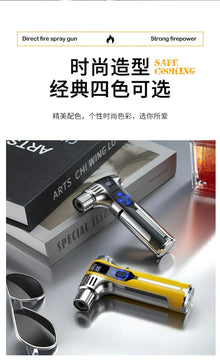 Outdoor Camping BBQ Electronic Lighter Point Moxibustion Special High Temperature Strong Continuation Kitchen Jet Gun