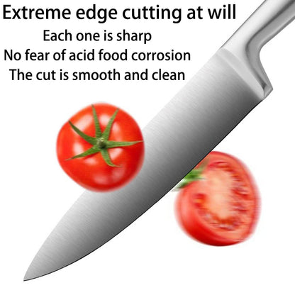5-piece stainless steel kitchen knife set, specially designed bread knife by Thorer, suitable for kitchen accessory knives