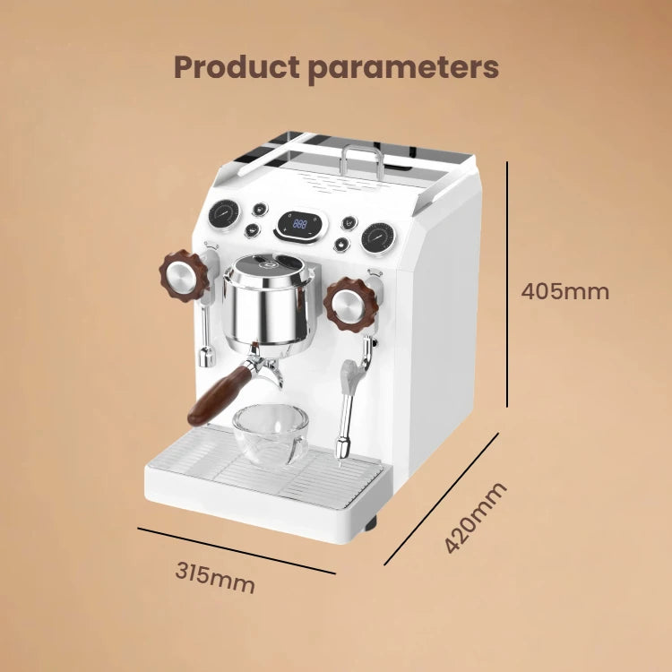 STLF 9Bar Italian Pump Commercial Coffee Machine Stainless Steel Boiler PID Temperature Control System 58mm Extraction