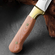 1/3 set kitchen butcher knife set, with leather sheath, stainless steel bone remover, kitchen knife for cutting meat and cooking