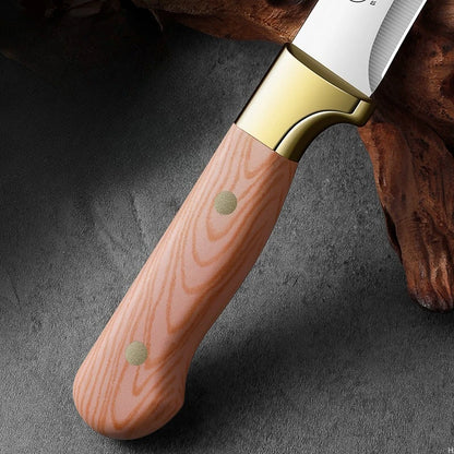 1/3 set kitchen butcher knife set, with leather sheath, stainless steel bone remover, kitchen knife for cutting meat and cooking