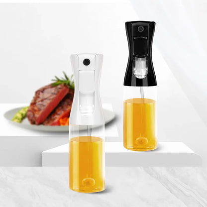 1pc Black Transparent Oil Spray Bottle for Cooking Kitchen Olive Oil Sprayer for Camping BBQ Baking Vinegar Soy Sauce