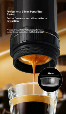 Hero Italian Professional Edition Portable 58mm Espresso Coffee Machine Manual Extraction Maker for Home Cafe Barista Brewing