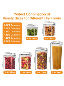 24/48pcs, Sealed Food Storage Containers with Lids - Lunch Boxes Ideal for Organizing and Storing Grains, Rice, Pasta, Tea, Nuts