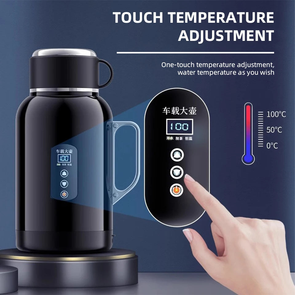 Car Mounted Kettle 2025 New 12V24V Universal Heating And Insulation Integrated Car Essential Stainless Steel 304 Electric Kettle