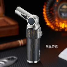 JOBON Folding High Power Spray Gun Windproof Jet Blue Flame Butane Gas Torch Lighter Safety Lock Switch Portable Cigar Lighters