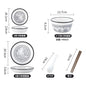 Underglaze Color, Ceramic Tableware, Gift Box Set, Dishes, Soup Bowls, Combination Package.