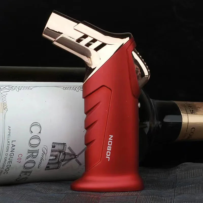 JOBON-Portable Cigar Lighter, Blue Flame, Direct Injection, High-end Cocktail Smoke Lighter, Home Outdoor Airbrush Men's Gadget