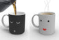 Creative Battery Magic Mug Positive Energy Color Changing Cup Ceramic Discoloration Coffee Tea Milk Mugs Novelty Gifts