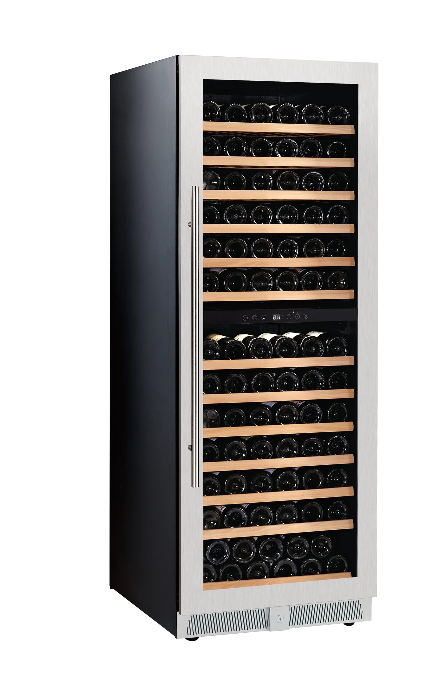 143 Bottles 375L Office Stainless Steel Black Color Built Wine Cellar Compressor Wine Cooler Wine bar Refrigerator