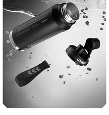 1L Insulated Cold Water Bottle Thermos Stainless Steel Tumbler Qutdoor Sports Handle Vacuum Flasks Double Wall Cup