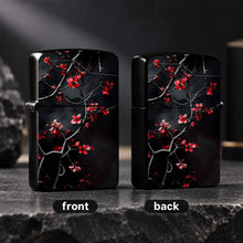 Vibrant Red Plum Blossom Lighter, Exquisitestyle Dark Background Twisted Branch Design, Portable Delicate Accessory For Daily Use, Gorgeous Aesthetic Decorative Item, Ideal Thoughtful Gift For Friends Family On Various A Humo