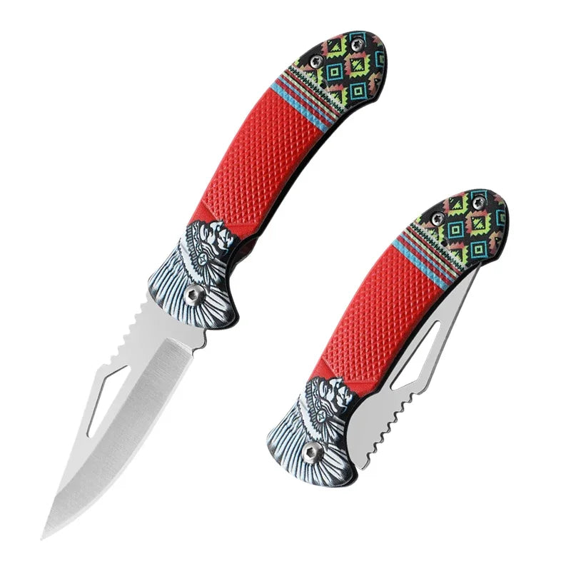 1Pcs Folding Knife Ideal for Eating Meat Cutting Fruit Roasting Sheep Made of Quality Stainless Steel Essential Kitchen Tool