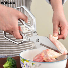 WXCOO Professional Scissor Set Stainless Steel Kitchen Knives BBQ Meat Cutting Japanese Santoku Knife Kitchen Supplies